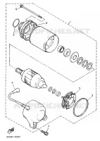 DEMARREUR pour Yamaha FZR750R de 1989