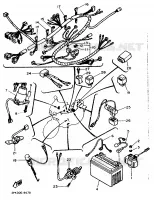 PARTIE ELECTRIQUE 2 pour Yamaha FZR750R de 1989
