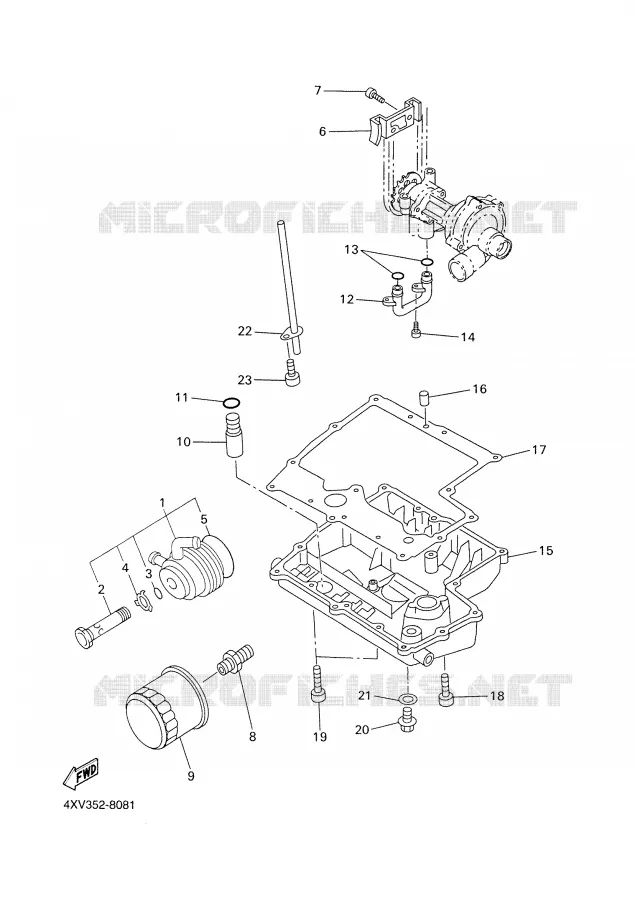 FILTRE A HUILE Yamaha MOTO 1000 2001 FAZER  FZS1000