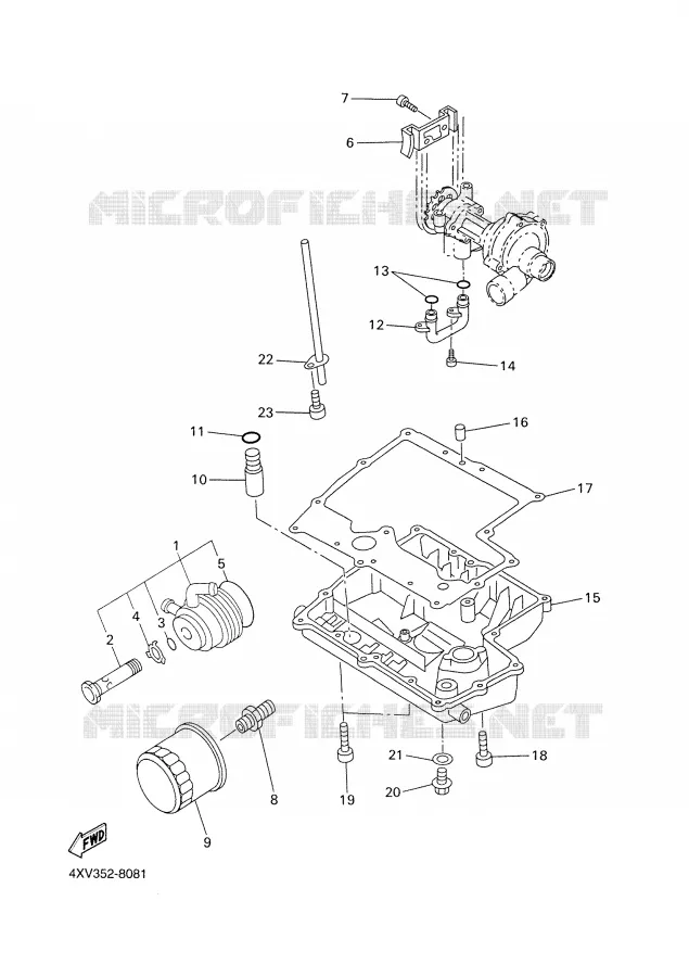 FILTRE A HUILE Yamaha MOTO 1000 2003 FAZER  FZS1000