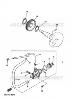 POMPE A HUILE pour Yamaha YV50  de 1998