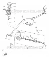 MAITRE CYLINDRE DE FREIN ARRIERE pour Yamaha TZR50 de 1998