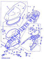 SELLE / PORTE BAGAGES pour Yamaha XC125T de 1998