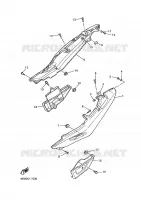 COUVERCLE LATERAL pour Yamaha XJS 900 DIVERSION de 1998