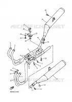 ECHAPPEMENT pour Yamaha XJS 900 DIVERSION de 1998