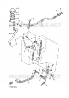 MAITRE CYLINDRE DE FREIN ARRIERE pour Yamaha XJS 900 DIVERSION de 1998