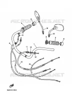 GUIDON ET CABLES pour Yamaha XV1100 de 1997