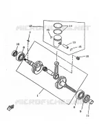 VILEBREQUIN / PISTON pour Yamaha BOOSTER TRACK de 1997
