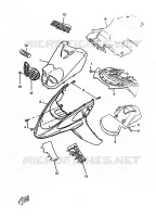 GARDE BOUE pour Yamaha BOOSTER TRACK de 1997