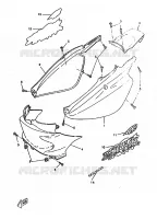 COUVERCLE LATERAL pour Yamaha BOOSTER TRACK de 1997