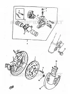 ETRIER DE FREIN AVANT pour Yamaha BOOSTER TRACK de 1997