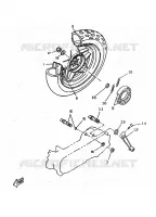ROUE ARRIERE pour Yamaha BOOSTER TRACK de 1997