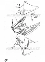 BEQUILLE / REPOSE PIEDS pour Yamaha BOOSTER TRACK de 1997