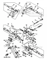 SUPPORT / REPOSE PIEDS pour Yamaha XV125 de 1997