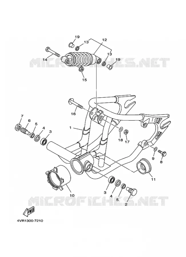BRAS OSCILLANT / AMORTISSEUR Yamaha MOTO 650 1997 DRAGSTAR  XVS650 DRAGSTAR