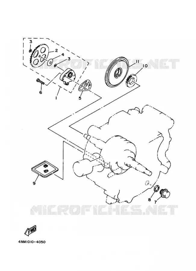POMPE A HUILE Yamaha SCOOTER 105 1996 CRYPTON  T105 CRYPTON