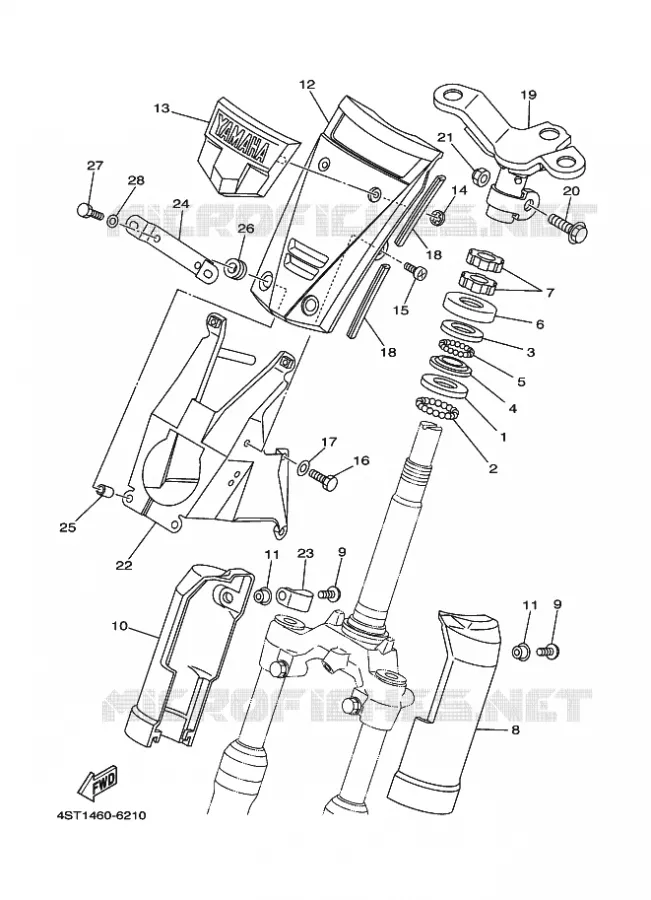 DIRECTION Yamaha SCOOTER 105 1996 CRYPTON  T105E CRYPTON