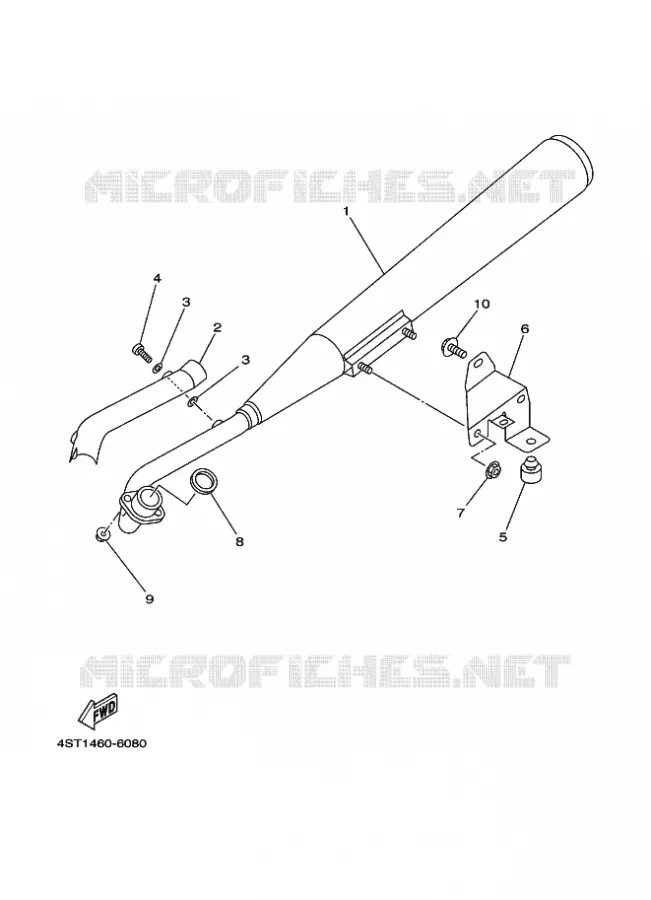 ECHAPPEMENT Yamaha SCOOTER 105 1996 CRYPTON  T105E CRYPTON