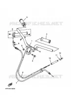 GUIDON ET CABLES pour Yamaha XC125TR de 1996
