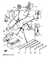 PARTIE ELECTRIQUE 1 pour Yamaha XC125TR de 1996
