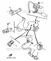 PARTIE ELECTRIQUE 2 pour Yamaha XC125TR de 1996