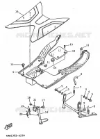 SUPPORT / REPOSE PIEDS pour Yamaha XC125TR de 1996