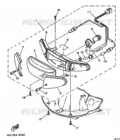 PHARE  pour Yamaha YA50R de 1996