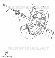 ROUE AVANT pour Yamaha YA50R de 1996