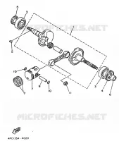 VILEBREQUIN / PISTON pour Yamaha YA50R de 1996