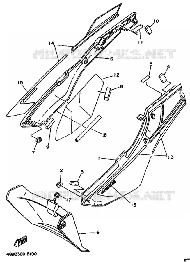 C_CH LATERAL Yamaha MOTO 125 1995 TDR  TDR125