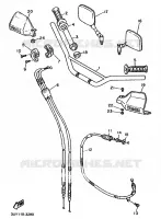 GUIDON ET CABLES pour Yamaha XT600E de 1995