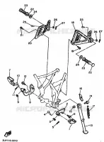 SUPPORT / REPOSE PIEDS pour Yamaha XT600E de 1995