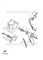 ARBRE A CAMES / CHAINE DE DISTRIBUTION pour Yamaha AG 200 F de 1994