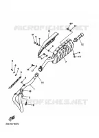 ECHAPPEMENT pour Yamaha AG 200 F de 1994