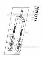 FOURCHE pour Yamaha CW50 de 1994