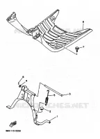 BEQUILLE / REPOSE PIEDS pour Yamaha CW50 de 1994