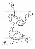 CARENAGE 1 pour Yamaha CW50 de 1994
