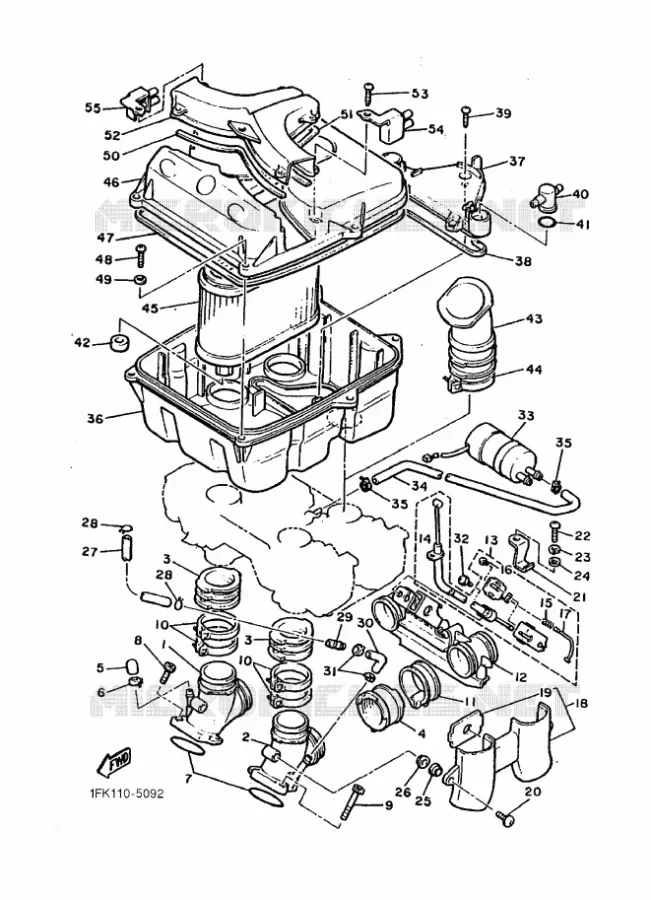 ADMISSION Yamaha MOTO 1200 1994 VMAX  VMX12 VMX12F VMAX