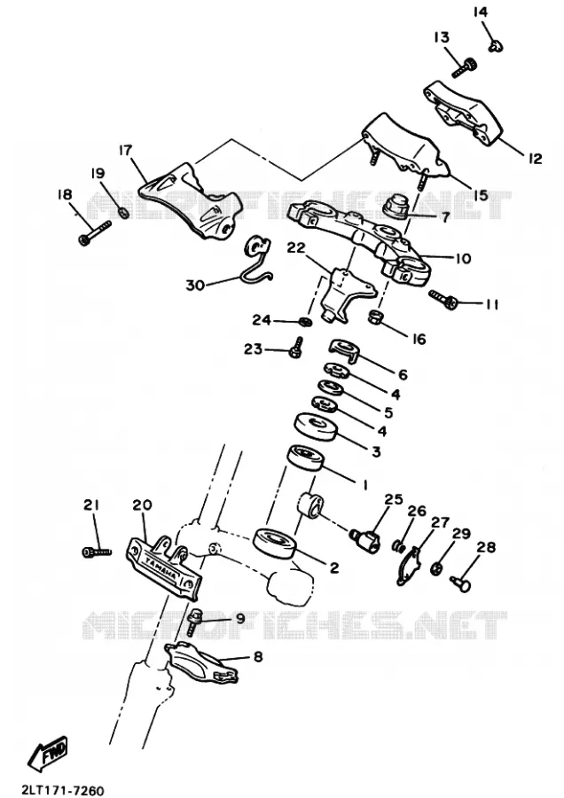 DIRECTION Yamaha MOTO 1200 1994 VMAX  VMX12 VMX12F VMAX