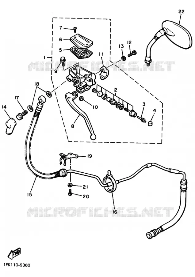 MAITRE CYLINDRE D'EMBRAYAGE Yamaha MOTO 1200 1994 VMAX  VMX12 VMX12F VMAX
