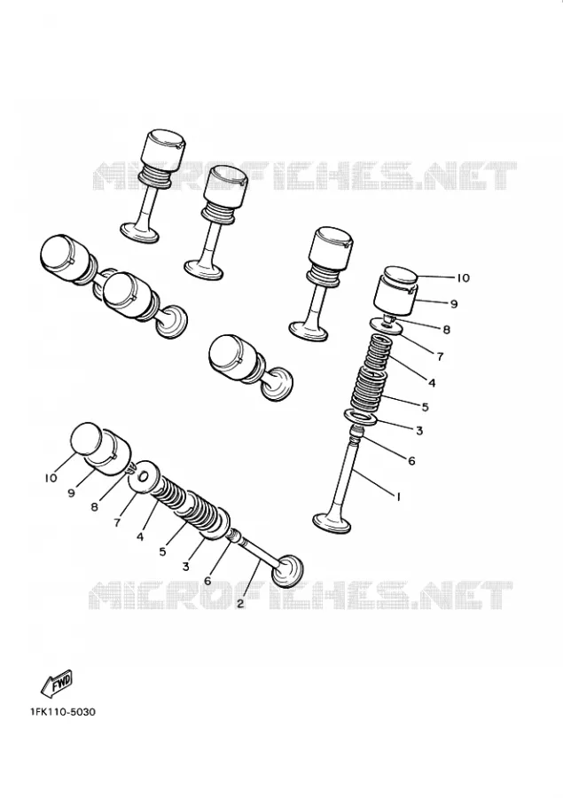 SOUPAPE Yamaha MOTO 1200 1994 VMAX  VMX12 VMX12F VMAX