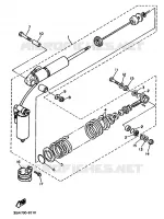 AMORTISSEUR ARRIERE pour Yamaha TT600 de 1991