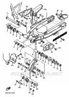 BRAS ARRIERE pour Yamaha TT600 de 1991