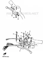 COMMODO / LEVIER pour Yamaha TT600 de 1991