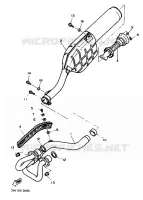 ECHAPPEMENT pour Yamaha TT600 de 1991