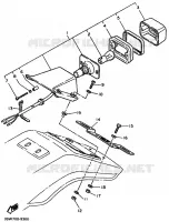 FEU ARRIERE pour Yamaha TT600 de 1991