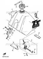 RESERVOIR A ESSENCE pour Yamaha TT600 de 1991