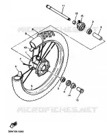ROUE AVANT pour Yamaha TT600 de 1991