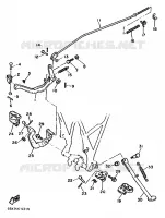 SUPPORT / REPOSE PIEDS pour Yamaha TT600 de 1991