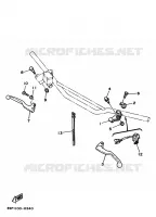 COMMODO / LEVIER pour Yamaha WR250Z de 1991